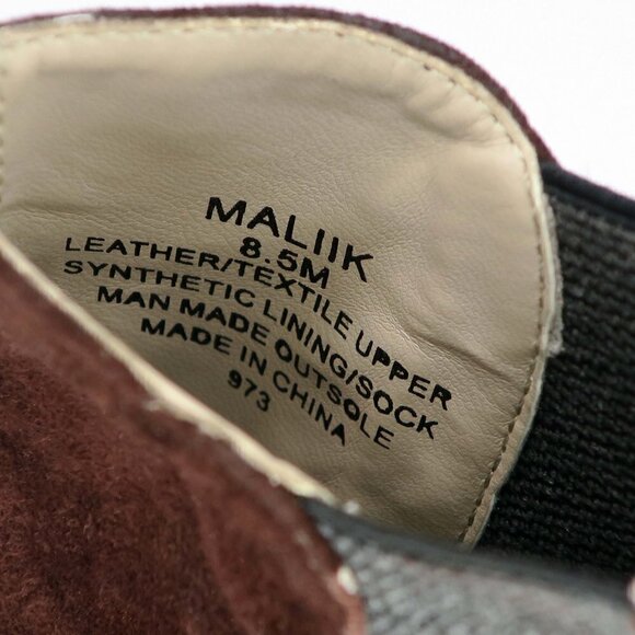 Steven By Steve Madden Malik Wedge Suede Bootie Brown Ankle Boots - Picture 3 of 4